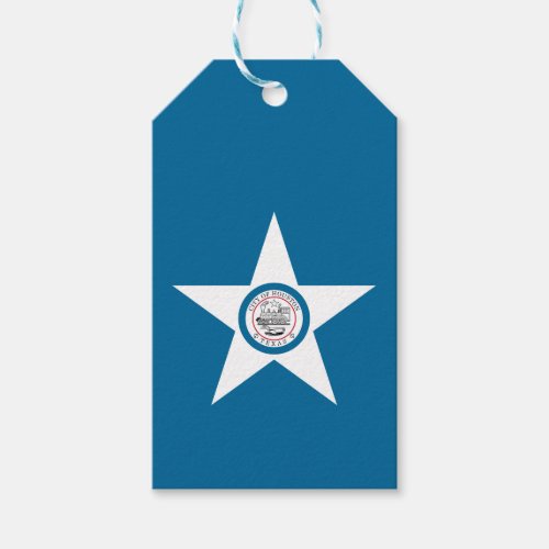 Flag of city of Houston Texas Gift Tags