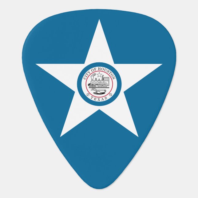 Flag of city of Houston, Texas Guitar Pick (Front)