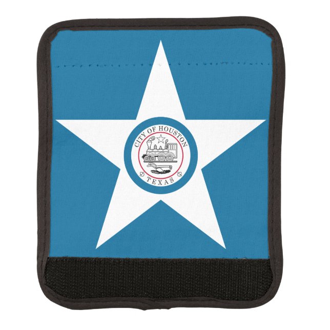 Flag of city of Houston, Texas Luggage Handle Wrap (Front)