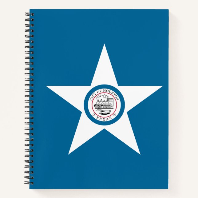 Flag of city of Houston, Texas Notebook (Front)