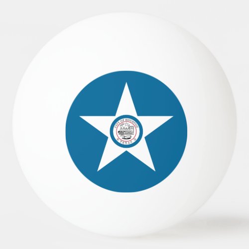 Flag of city of Houston Texas Ping Pong Ball