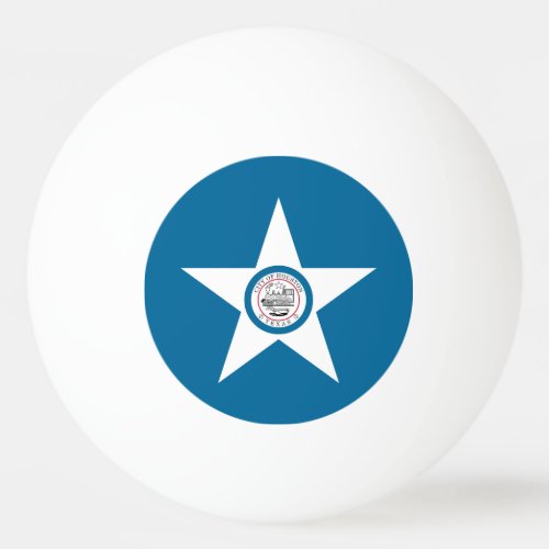 Flag of city of Houston Texas Ping_Pong Ball