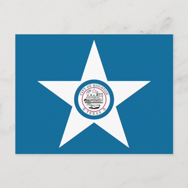 Flag of city of Houston, Texas Postcard (Front)