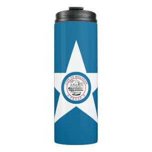 Flag of city of Houston, Texas Thermal Tumbler