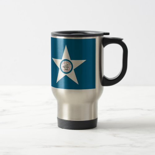 Flag of city of Houston Texas Travel Mug