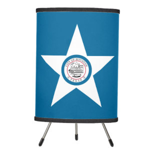 Flag of city of Houston, Texas Tripod Lamp