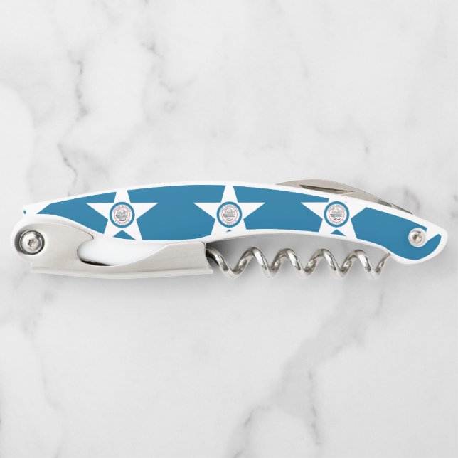 Flag of city of Houston, Texas Waiter's Corkscrew (Front)