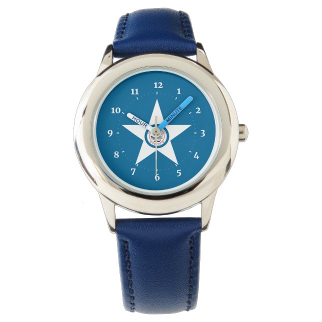 Flag of city of Houston, Texas Wristwatch (Front)