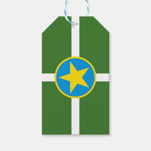 Flag of city of Jackson Mississippi Gift Tags