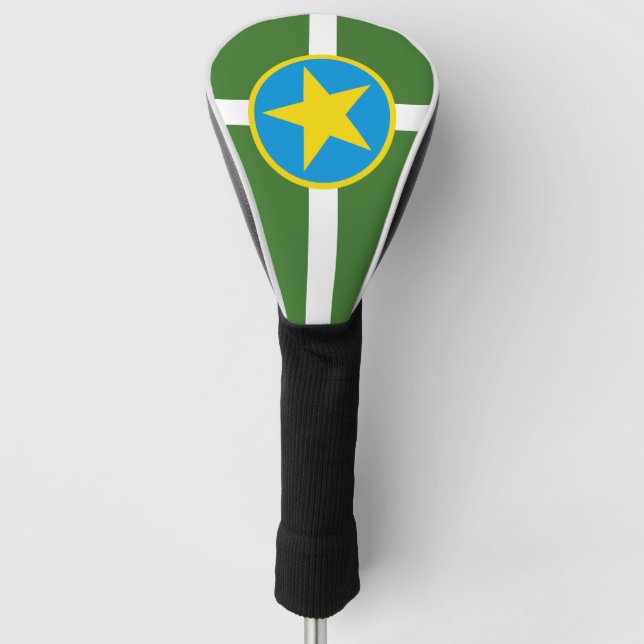 Flag of city of Jackson, Mississippi Golf Head Cov Golf Head Cover (Front)