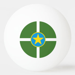 Flag of city of Jackson, Mississippi Ping-Pong Bal Ping Pong Ball
