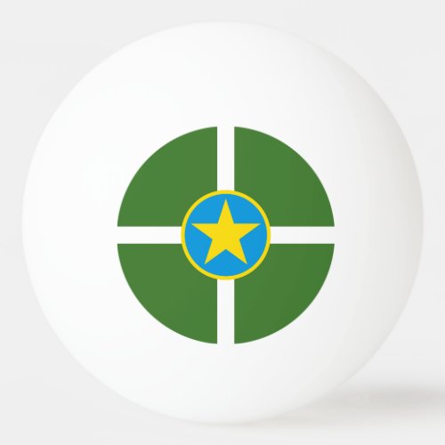 Flag of city of Jackson Mississippi Ping_Pong Bal Ping Pong Ball