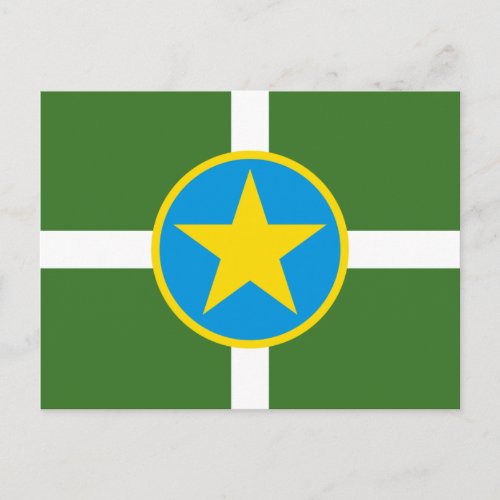 Flag of city of Jackson Mississippi Postcard