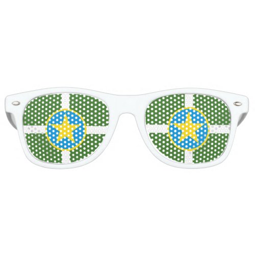 Flag of city of Jackson Mississippi Retro Sunglas Retro Sunglasses