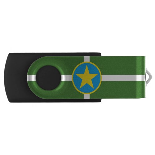 Flag of city of Jackson Mississippi USB Flash Dri Flash Drive