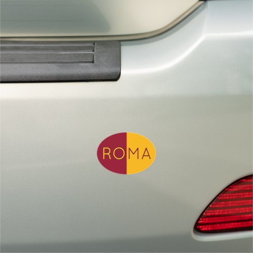 Flag of city of Rome Italy Car Magnet