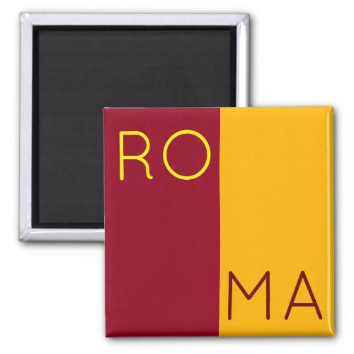 Flag of city of Rome Italy Magnet