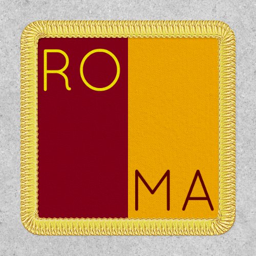 Flag of city of Rome Italy Patch