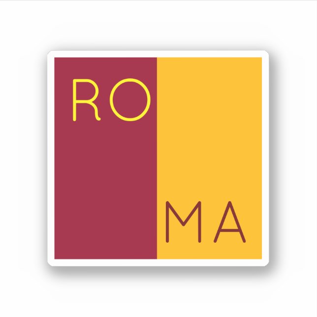 Flag of city of Rome, Italy Sticker (Front)