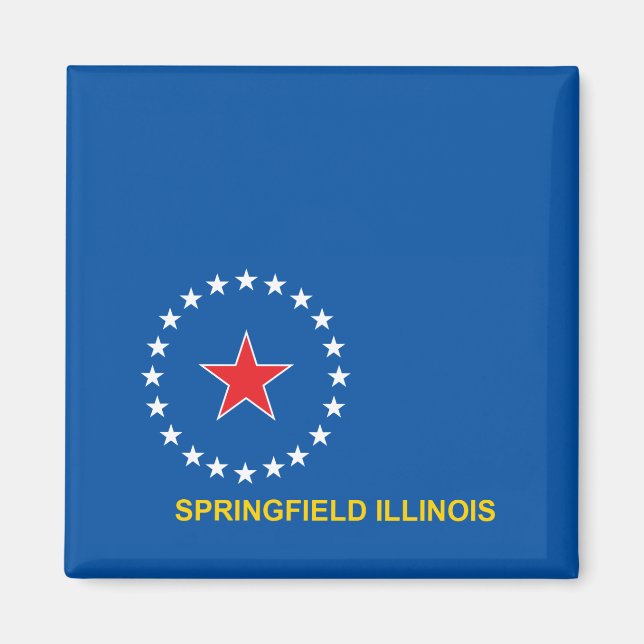 Flag of City of Springfield Magnet (Front)