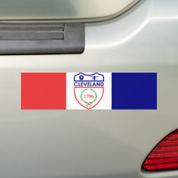 Flag of Cleveland (Ohio) Bumper Sticker | Zazzle