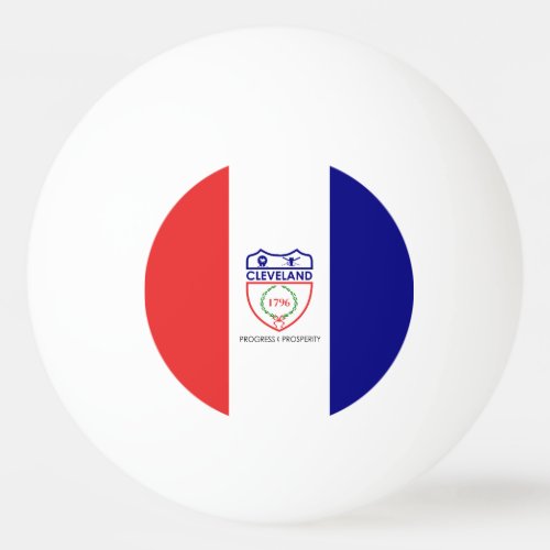 Flag of Cleveland Ohio Ping Pong Ball