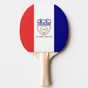 Flag of Cleveland, Ohio Ping-Pong Paddle