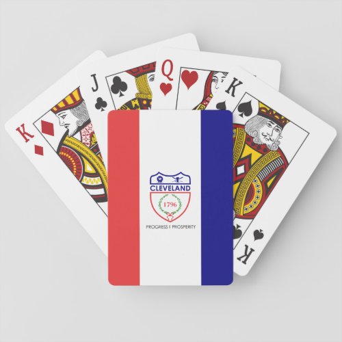 Flag of Cleveland Ohio Playing Cards