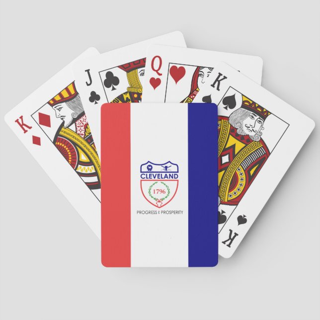 Flag of Cleveland, Ohio Poker Cards (Back)