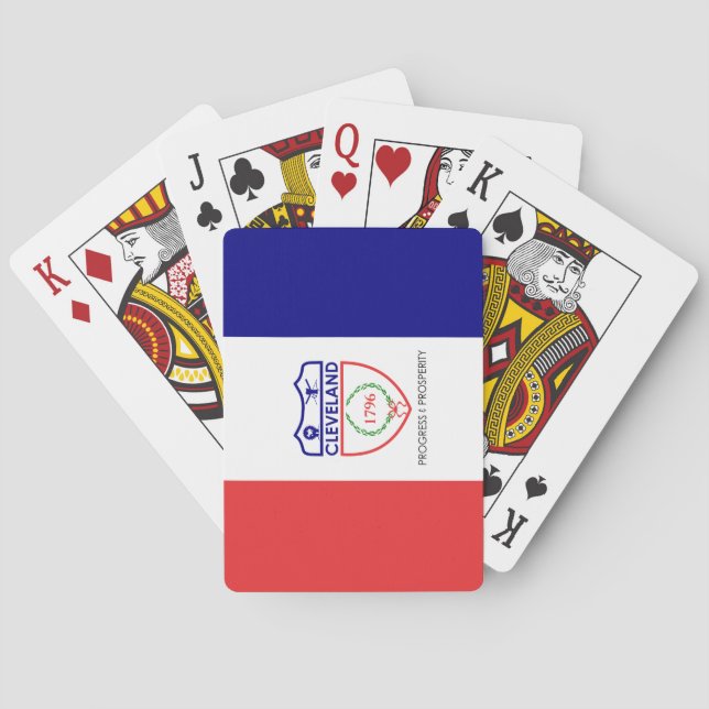 Flag of Cleveland (Ohio) Poker Cards (Back)
