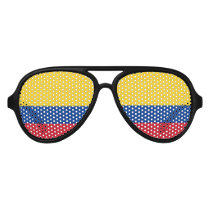 Flag of Colombia Bandera De Colombia Aviator Sunglasses Flag of Colombia Bandera De Colombia Aviator Sunglasses