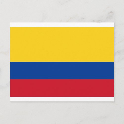 Flag of Colombia _ Bandera de Colombia Postcard