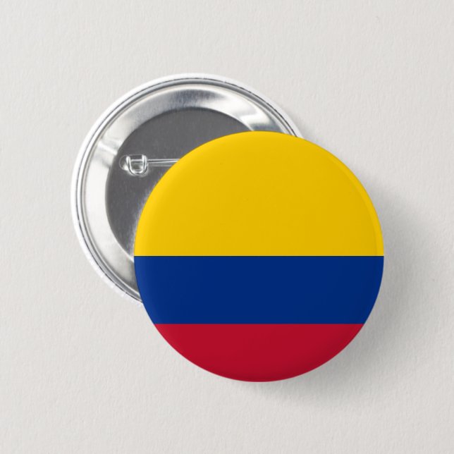 Flag of Colombia Button (Front & Back)