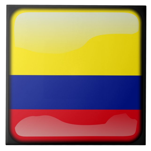 Flag of Colombia Ceramic Tile (Front)