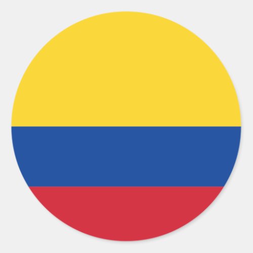 Flag of Colombia Classic Round Sticker