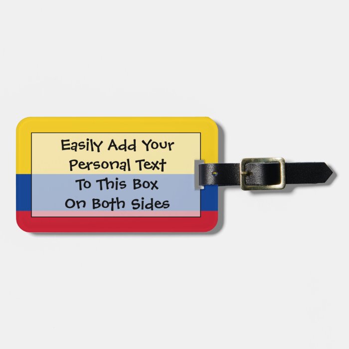 Flag of Colombia Easy ID Personal Bag Tag