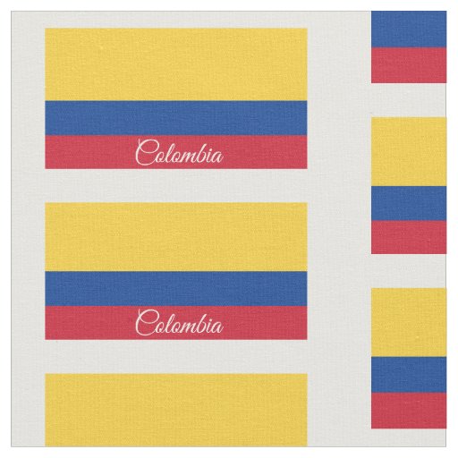 Flag of Colombia Fabric | Zazzle