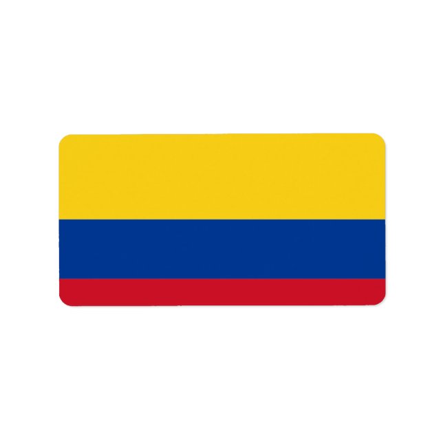 Flag of Colombia  Label (Front)