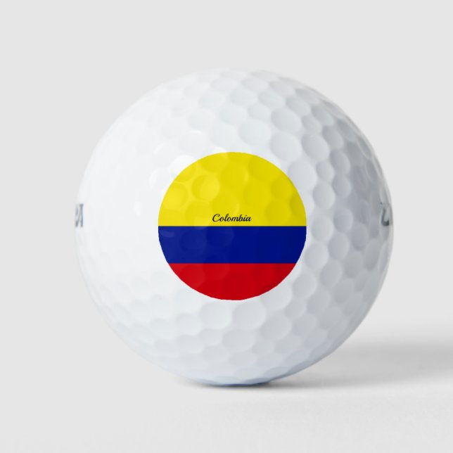 Flag of Colombia, labeled Golf Balls (Front)