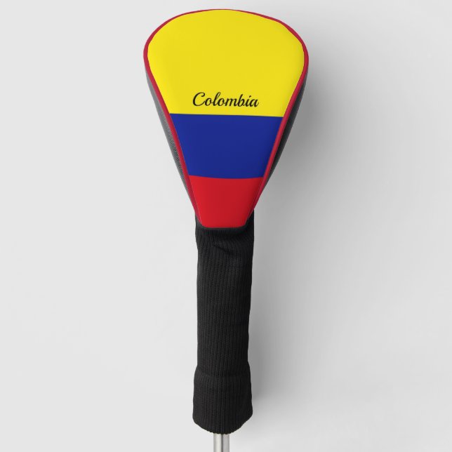 Flag of Colombia, labeled Golf Head Cover (Front)