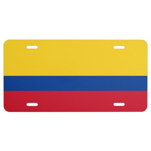 Flag of Colombia License Plate