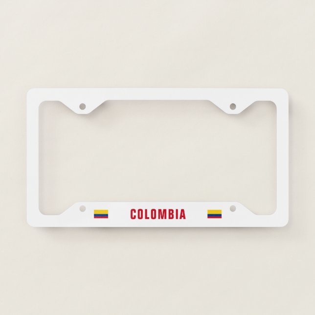 Flag of Colombia License Plate Frame (Front)
