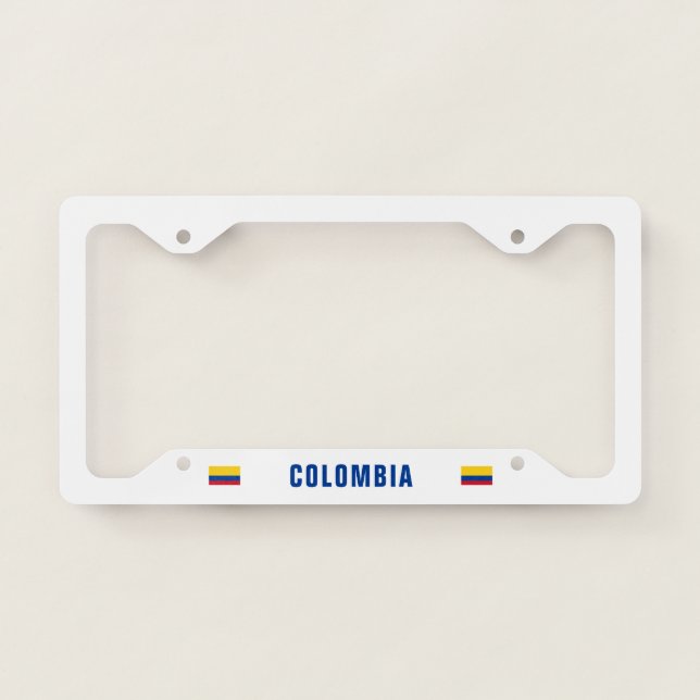 Flag of Colombia License Plate Frame (Front)