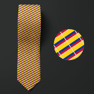 Flag of Colombia Pattern Neck Tie