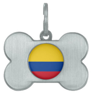 Flag of Colombia Pet Name Tag