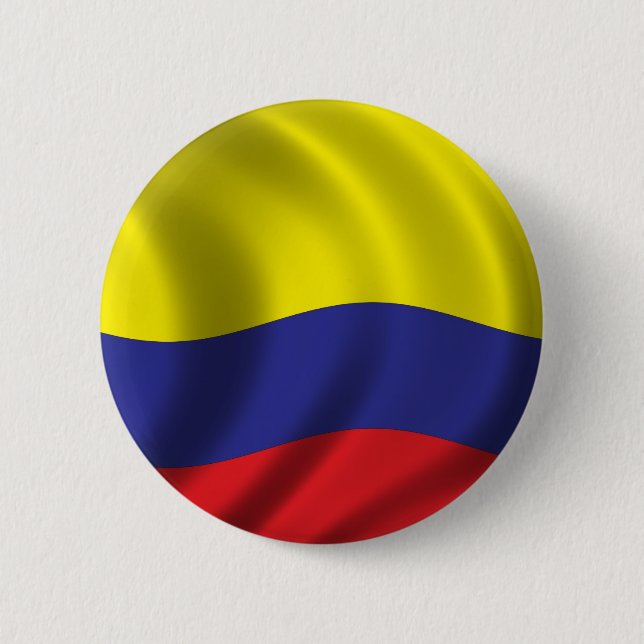 Flag of Colombia Pinback Button (Front)