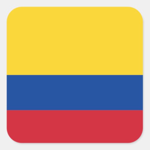 Flag of Colombia Square Sticker