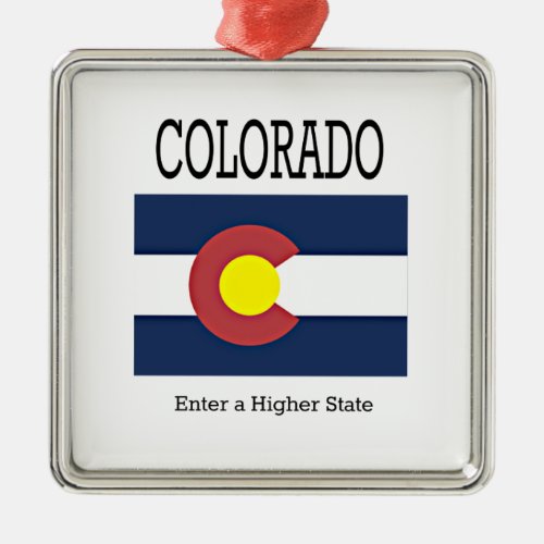 Flag of Colorado Metal Ornament