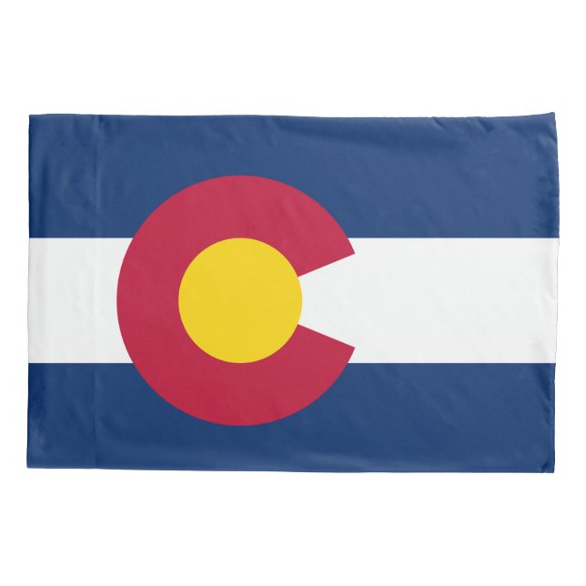 Flag of Colorado Pillow Case (Back)