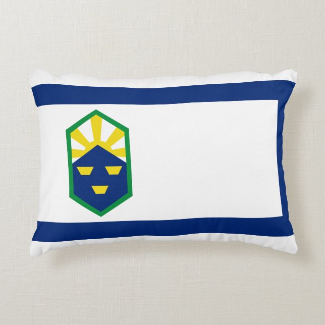 Flag of Colorado Springs, Colorado Accent Pillow (Front)